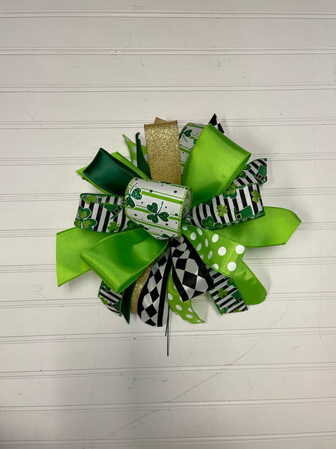 Saint Patricks Day-Bow-Medium Puff