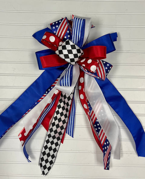 Patriotic-Bow-Large Streamer