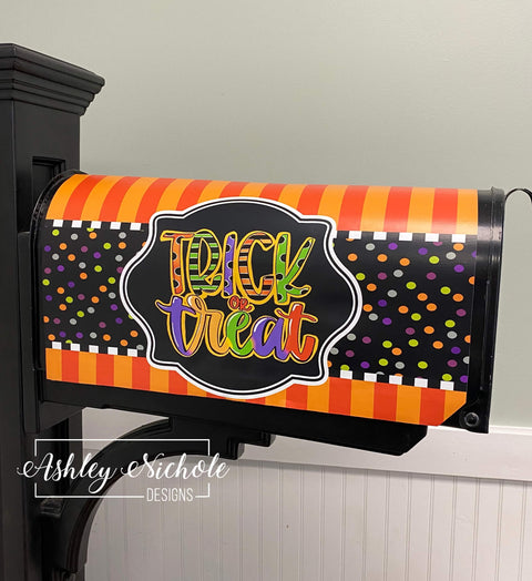 Trick-or-Treat Halloween - Magnetic Vinyl Mailbox Cover