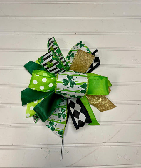 Saint Patricks Day-Bow-Small Puff