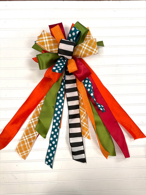 Fall Colorful Bow - XL-Large Streamer