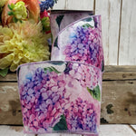 Pink Purple Watercolor Hydrangea Wired Ribbon - 4” x 10yds