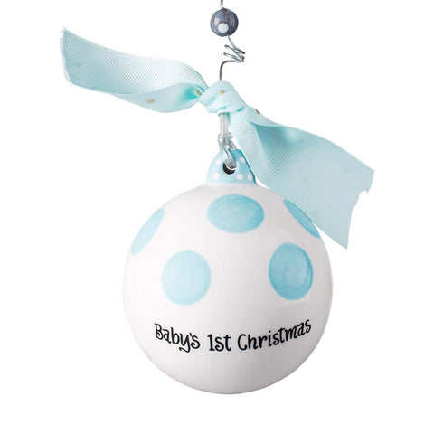 Blue Baby's 1st Rocking Horse Ornament