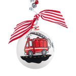 Fire Dept/Truck - Round Ornament