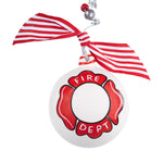 Fire Dept/Truck - Round Ornament