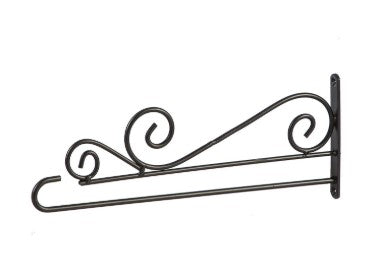 15.5" x 6" Swirl Wall-Mount Garden Flag Hanger - Metal