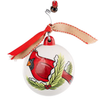 Always With You Red Bird Ornament Ball Ornament