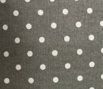 Outdoor Pillow - Grey with White Mini Dots