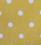 Outdoor Pillow - Yellow with White Mini Dots