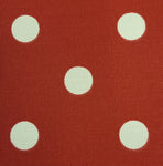 Outdoor Pillow - American Red with White Polka Dots