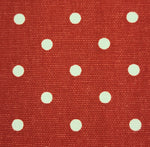 Outdoor Pillow - Red with White Mini Dots