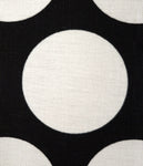 Outdoor Pillow - Dandie Black & White Large Polka Dots