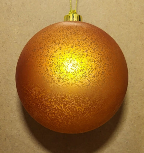 140mm VP Matt Mercury Ball Ornament - Orange