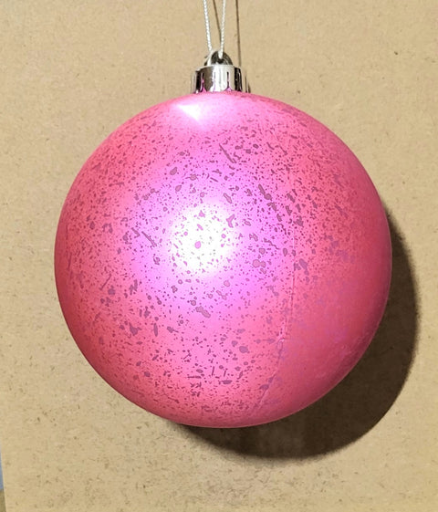 140mm VP Matt Mercury Ball Ornament - Pink