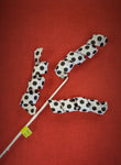 Polkadot Curly Pick x 3 - Black & White