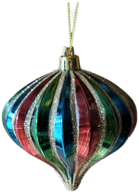 4" VP Ridged Finial - Multi Colored