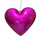 8" 200mm Candy Apple Heart Ornament - Fuschia