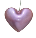 8" 200mm Candy Apple Heart Ornament - Light Pink