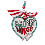 Best Nurse Heart - Flat Ornament