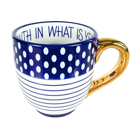 Have Faith Blue & White 16 oz. Mug