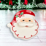 Peppermint Santa Platter - Red, Pink & White