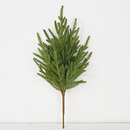 19" Soft Touch Evergreen Spruce Pines Spray