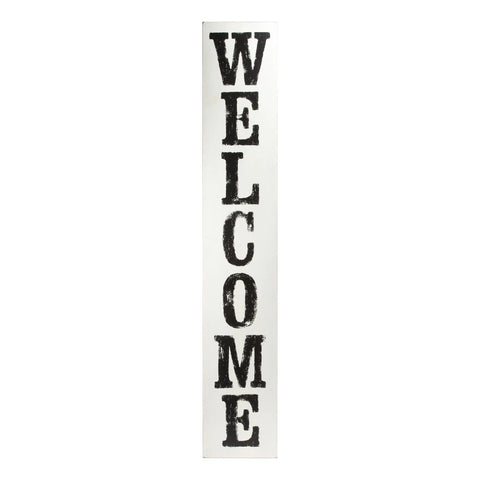 White Washed Welcome Wood Board
