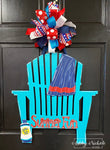 Adirondack Chair SUMMER FUN Door Hanger - PATRIOTIC