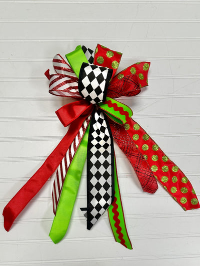 Christmas Bow - Small Streamer