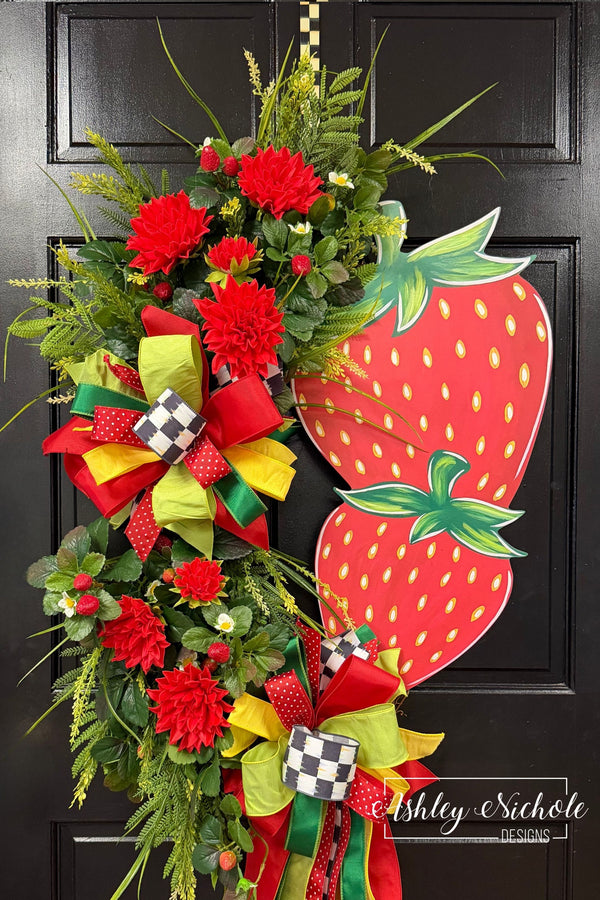 Sweet Strawberry Stack Wreath