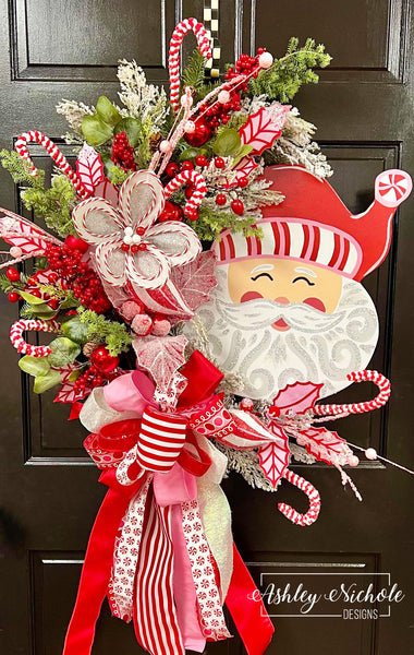 Grinch Inspired Hand & Ornament - Christmas Wreath – AshleyNichole Designs