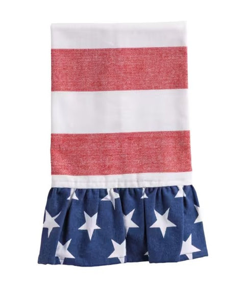 Red Stripe Americana Towel - Red