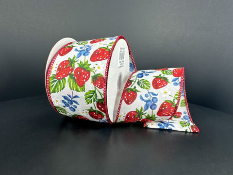 Mixed Berries Wired Ribbon - 2.5" x 10yds