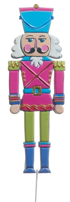 35.5" Candy Shop Nutcracker Yard Stake - Pink