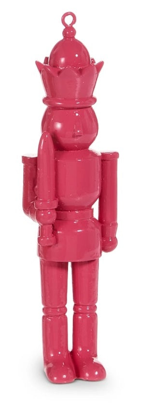 6" Vivid Nutcracker Ornament - Pink