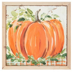 18" Harvest Pumpkin Patch Wall Decor - Orange