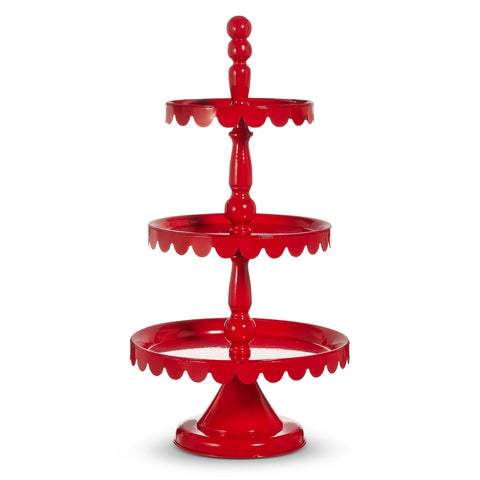 23" Tiered Stand - Red