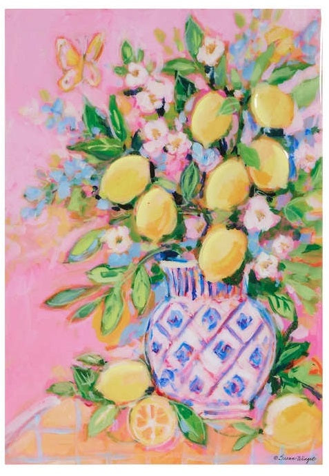 18" Citrus Arrangement Wall Art - Lemons
