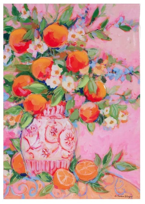 18" Citrus Arrangement Wall Art - Oranges