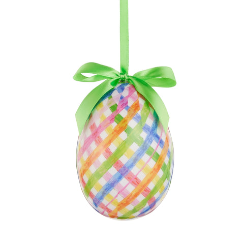 4.5" Sweet Weave Egg Ornament - Multi-Weave
