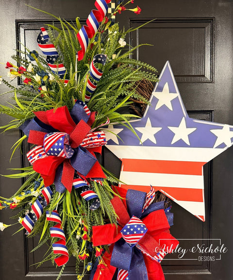 Patriotic Star Wreath