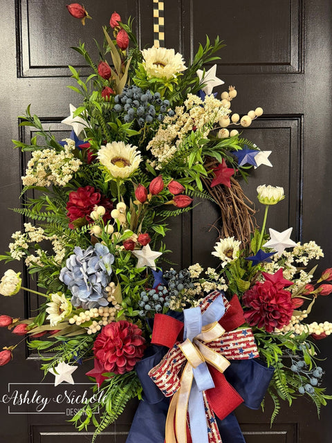 Glory & Grace Patriotic Wreath