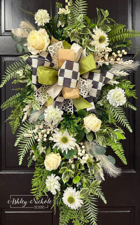 Soft Neutral Garden Swag