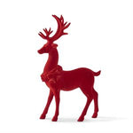 Velvet Resin Reindeer - Set of 2 - Red