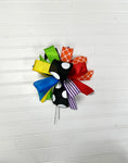 Summer Bow With Reds - Small Puff