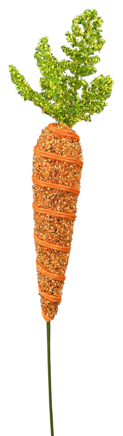 24" Frizzy Carrot Spray - Orange