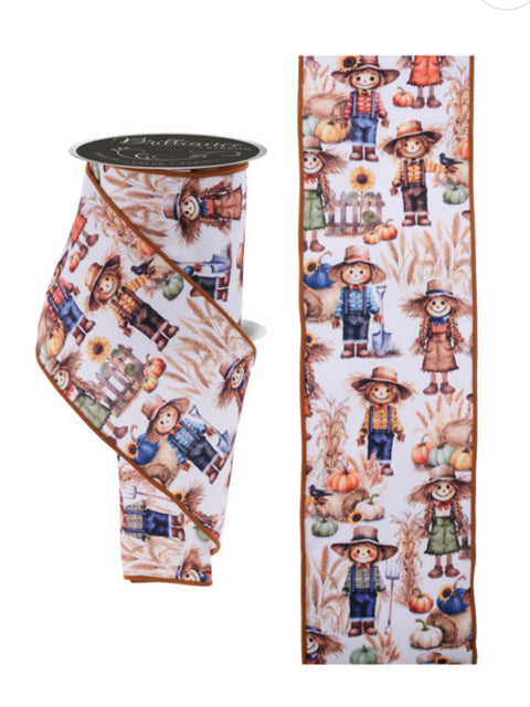 Scarecrow Wired Ribbon - 4" x 10yds
