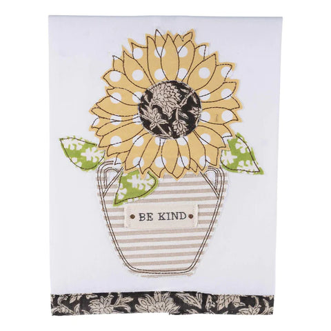 Be Kind Sunflower Tea Towel