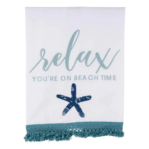 You're On Beach Time Tea Towel