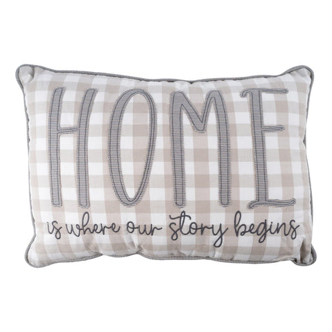 Home Is Where Our Story Begins Pillow